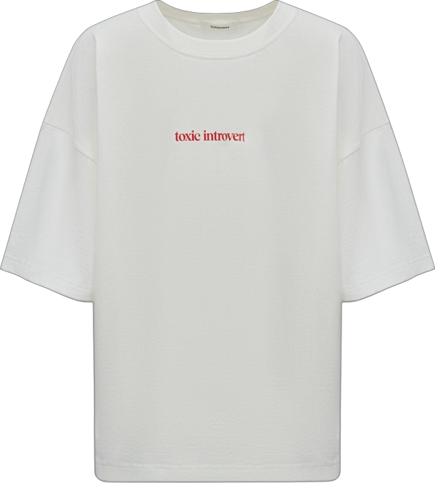 White Print T-Shirt COOSH